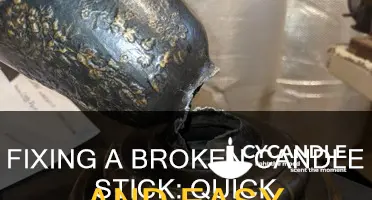 how to stabilize a broken candle stick