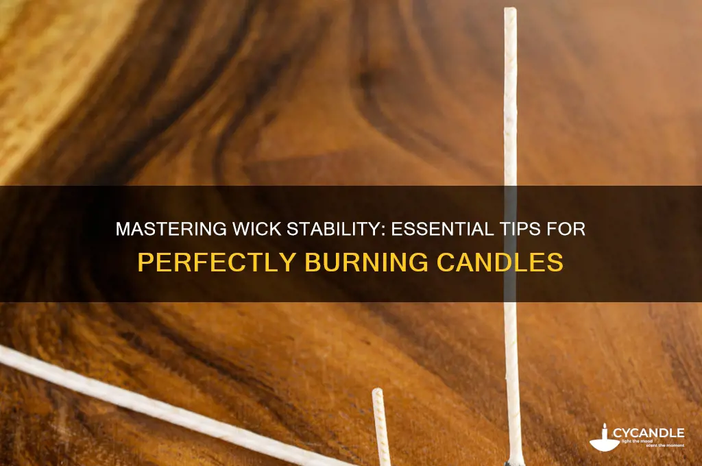how to stabilize candle wick