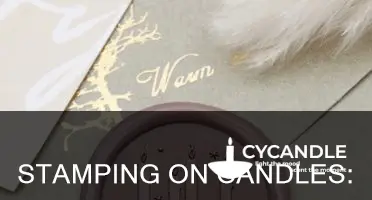 how to stamp on a candle