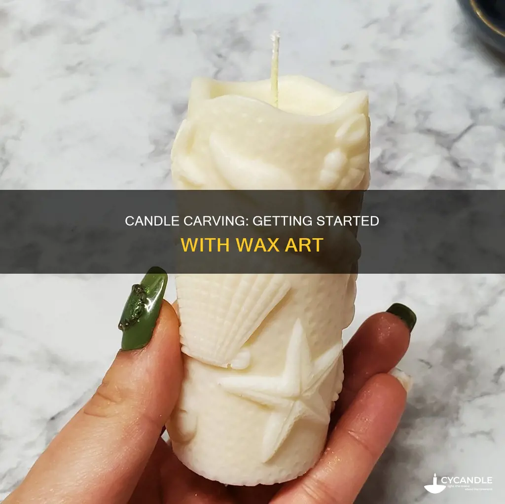 how to start candle carving