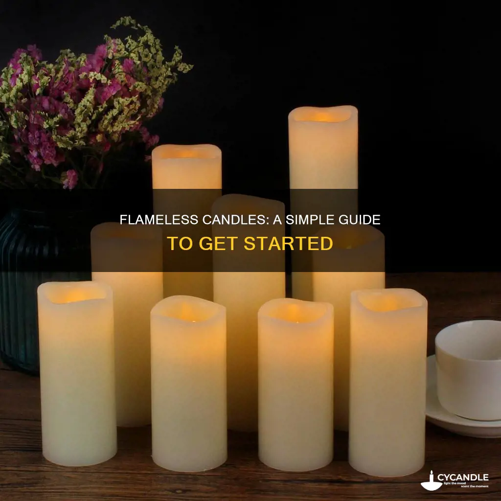 how to start flameless candles