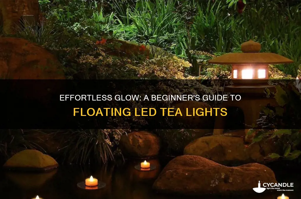 how to start floating white led tea light candles