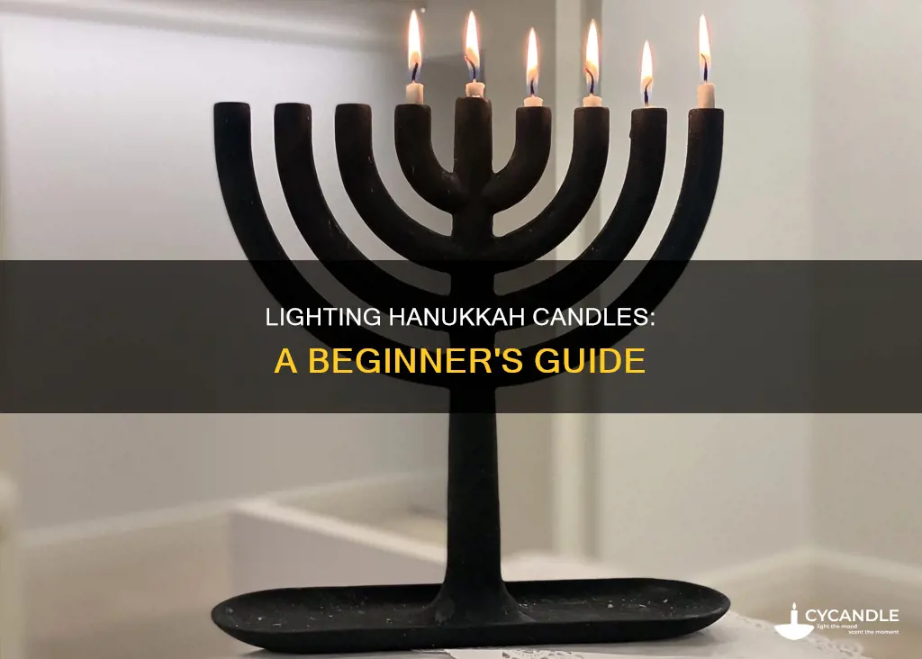 how to start hanukkah candles