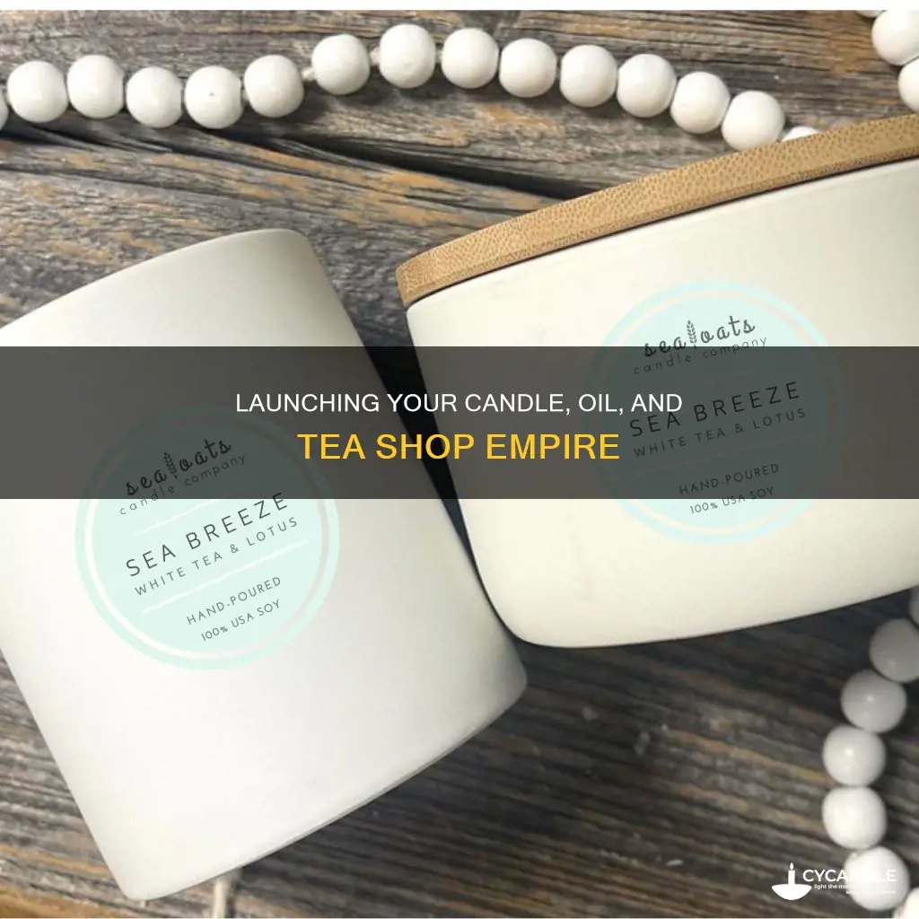 how to start up a candle oil and tea shop
