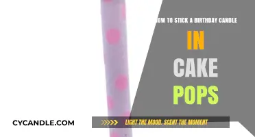 Sticking Birthday Candles in Cake Pops: A Quick Guide