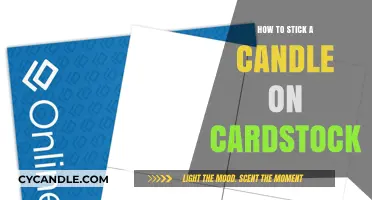 Mounting Candles Securely on Cardstock