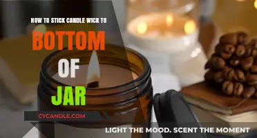 Easy DIY Candle Making: Securing Wick to Jar Bottom Effortlessly