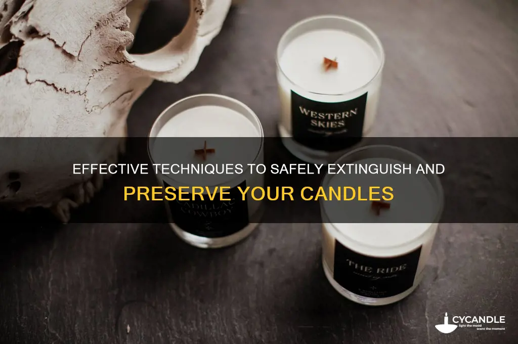 how to stop a candle from burning