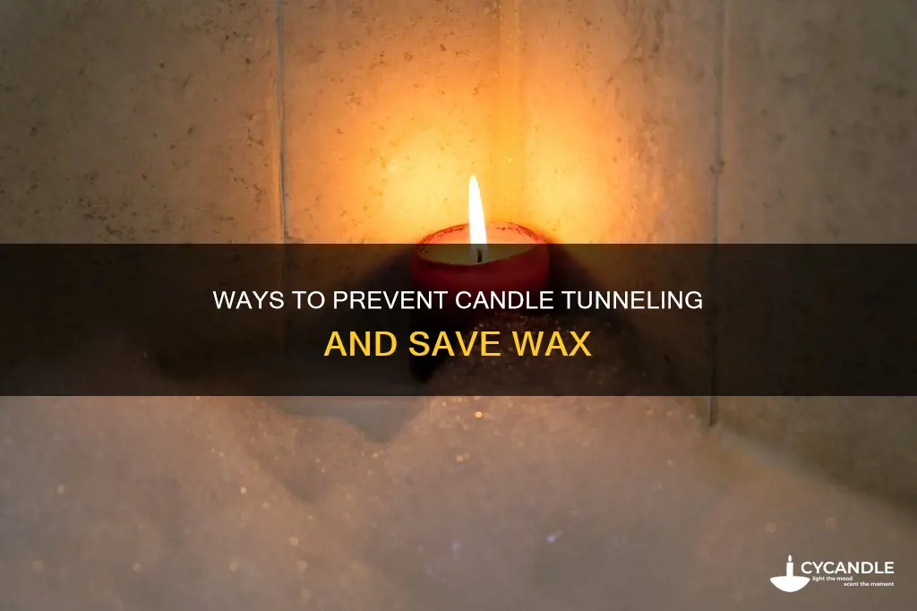how to stop a candle from tunnelling