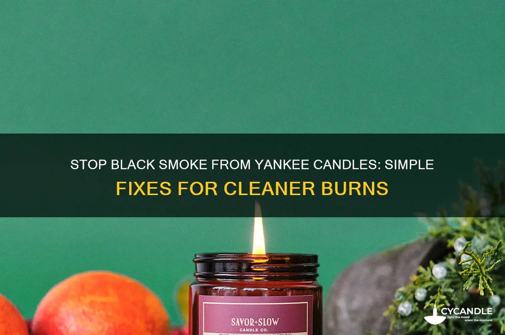 how to stop black smoke from yankee candle