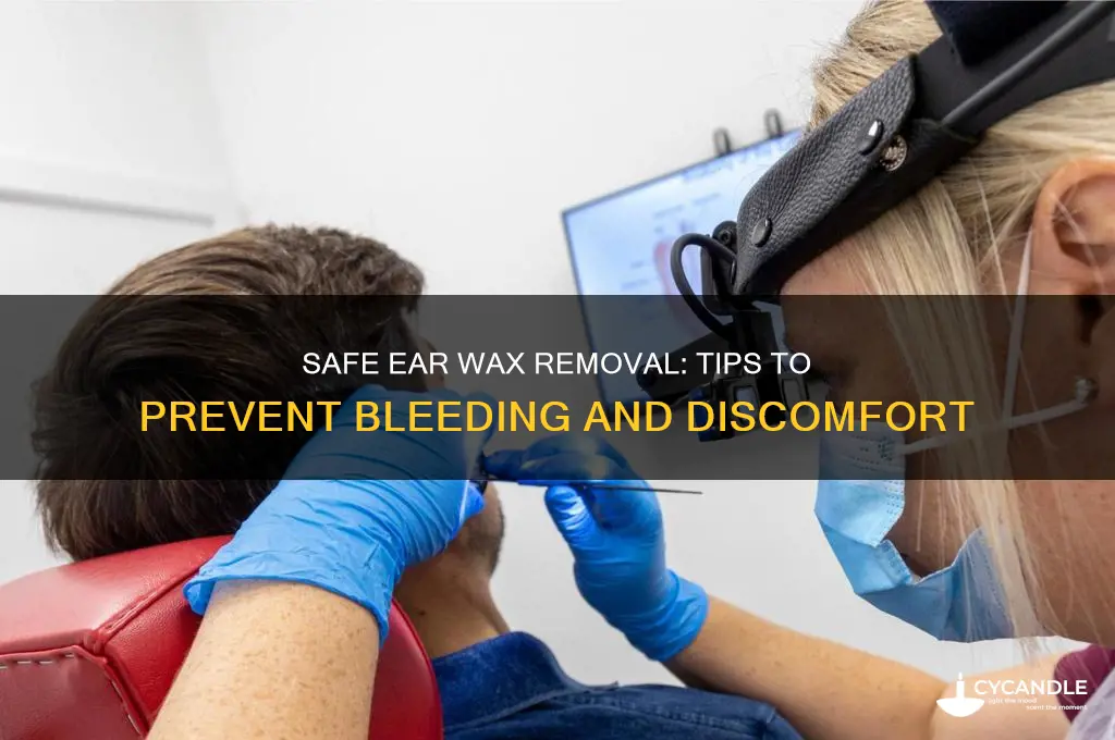 how to stop bleeding when removing ear wax