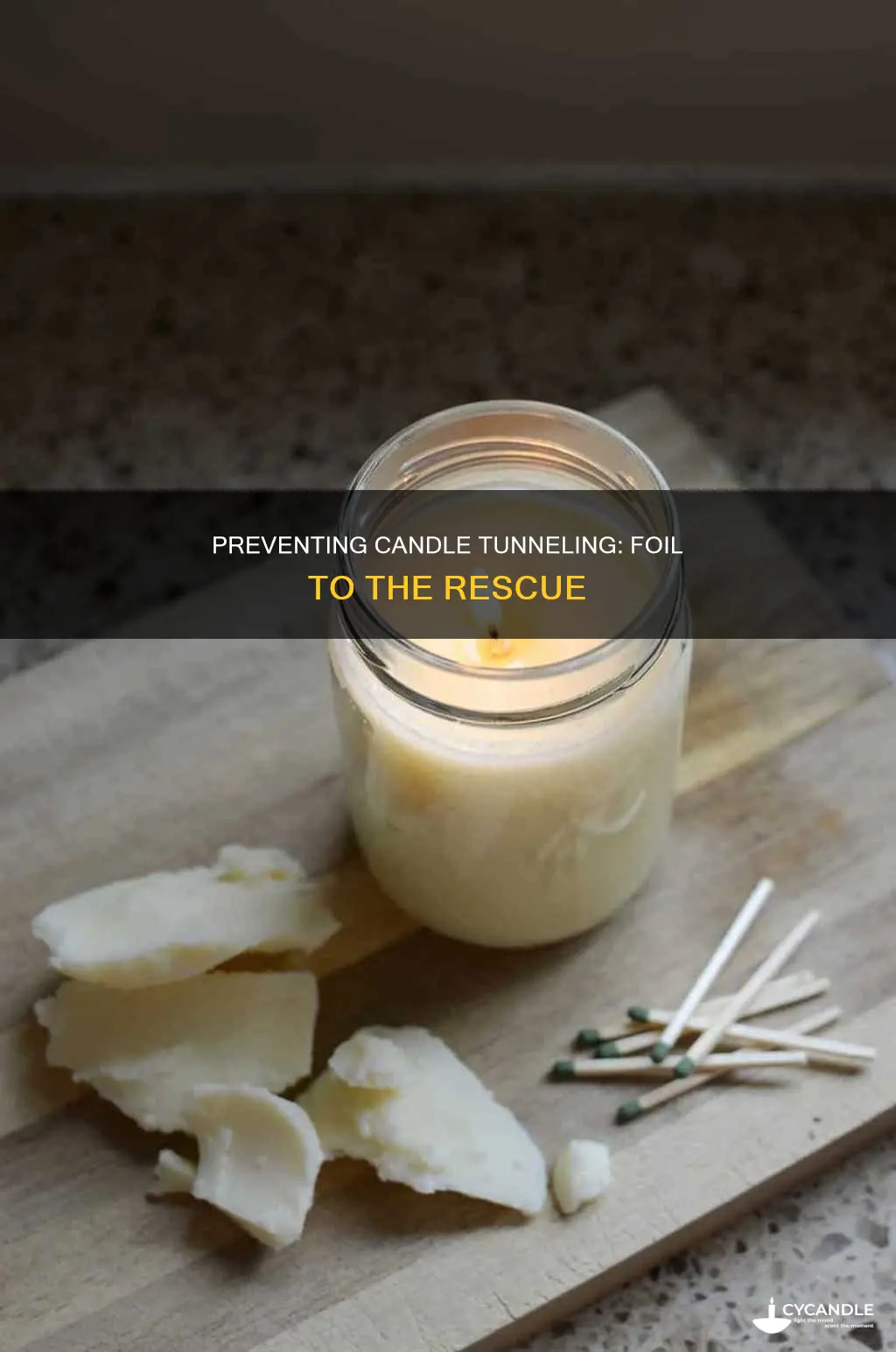 how to stop candle tunneling foil
