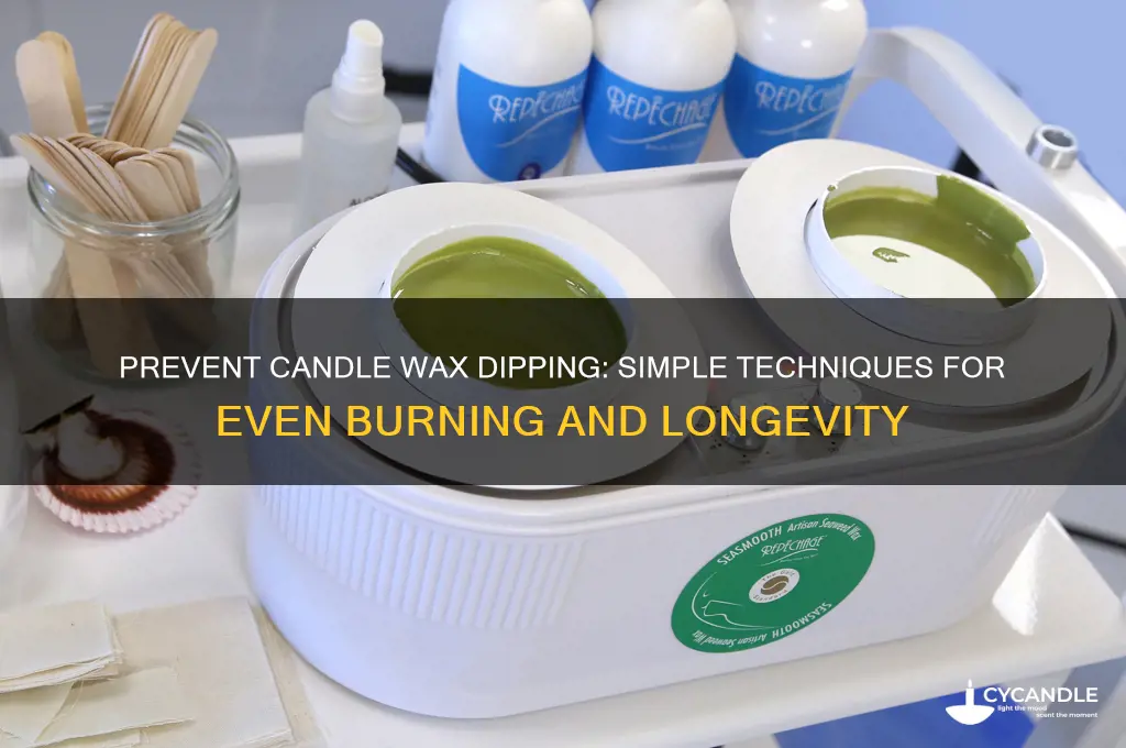 how to stop candle wax dipping