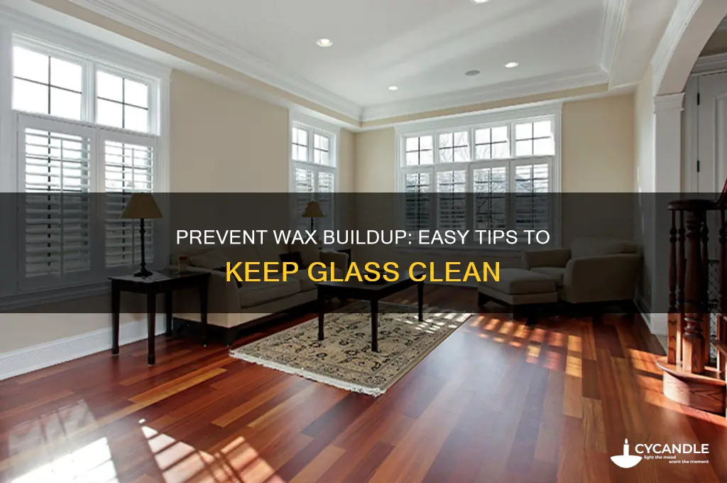 how to stop candle wax from sticking to glass