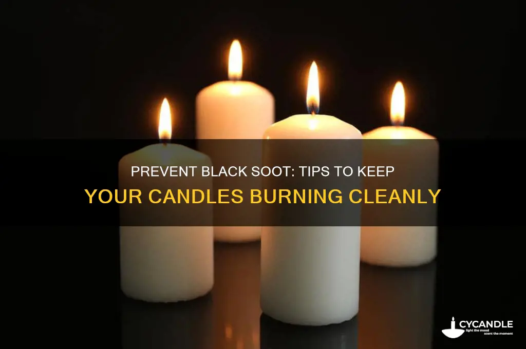 how to stop candles from burning black