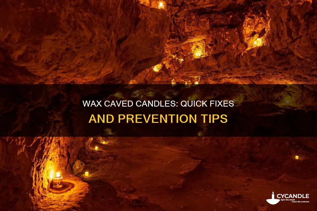 how to stop candles from caving