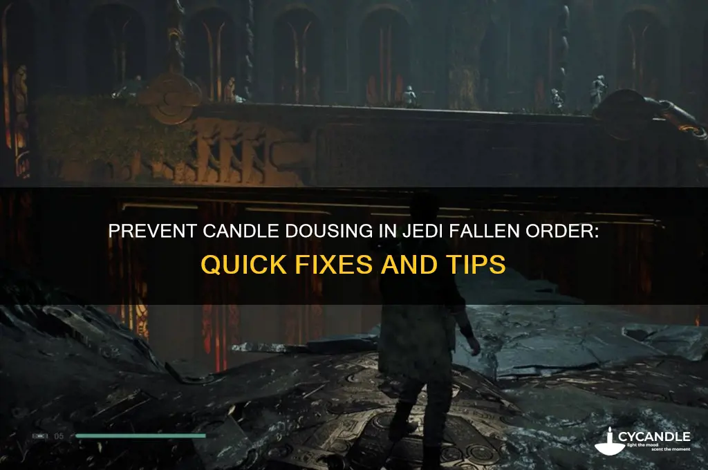how to stop candles from getting doused jedi fallen order