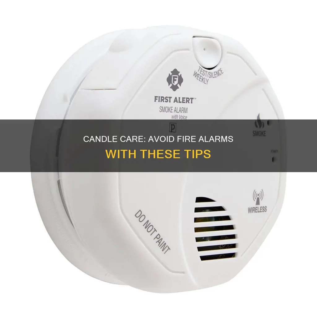 how to stop candles from setting off fire alarm