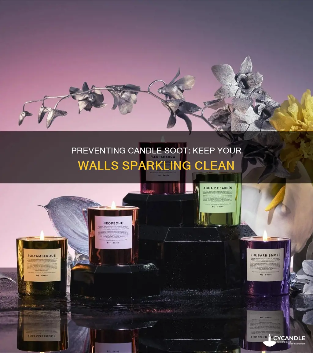 how to stop candles making walls black
