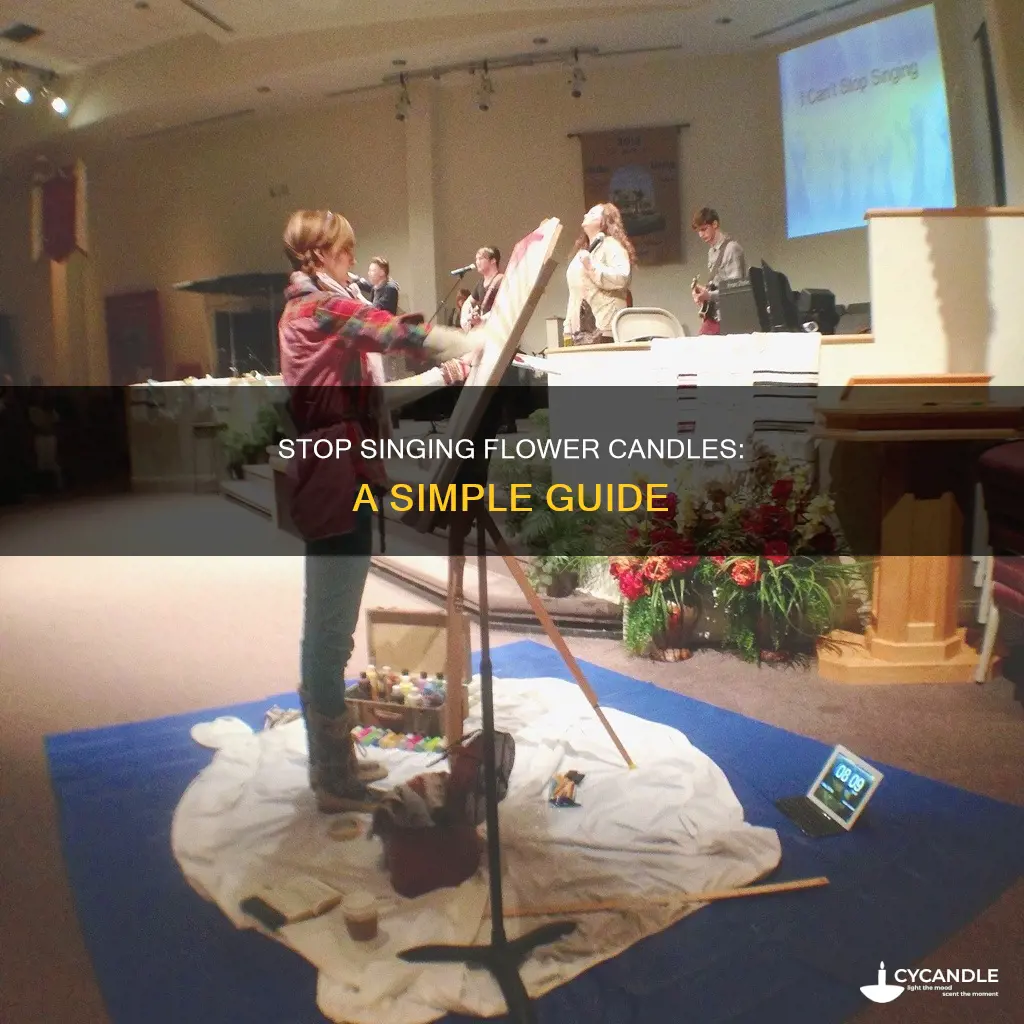 how to stop singing flower candle