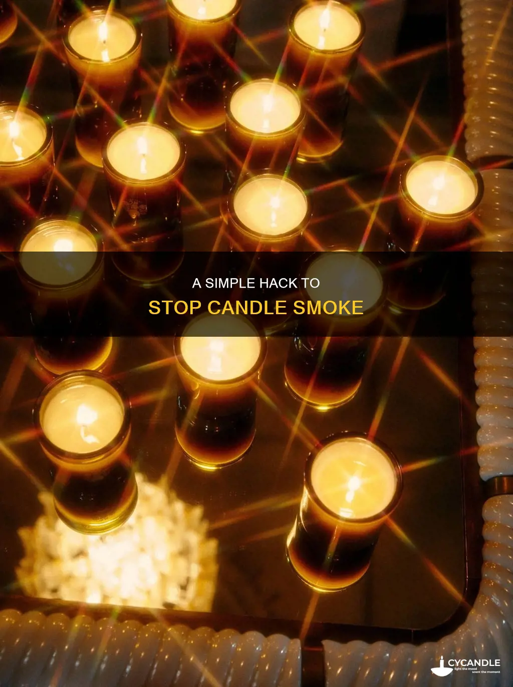 how to stop smoke after blowing out candle