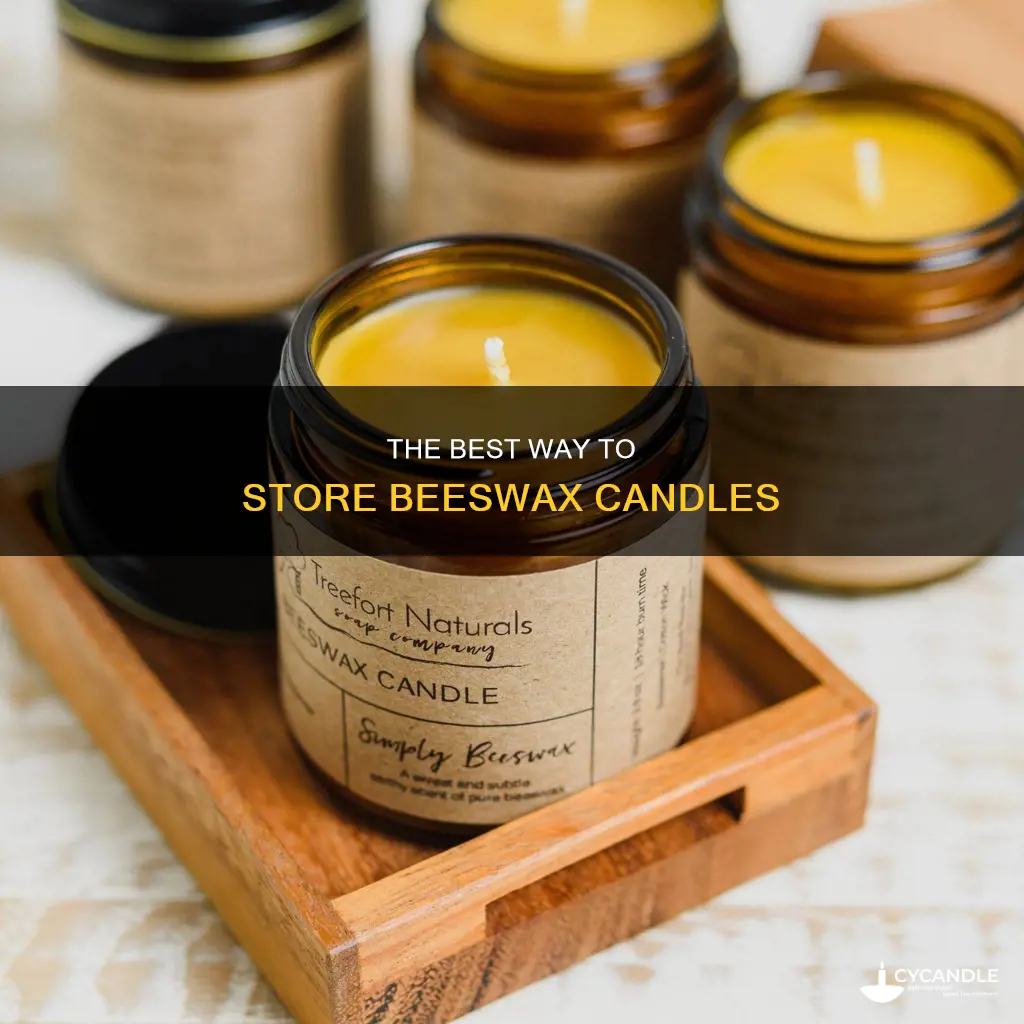how to store beeswax candles