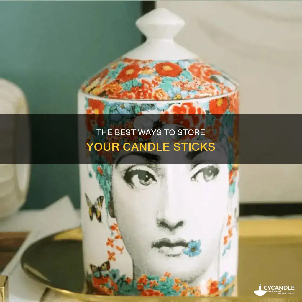 how to store candle sticks