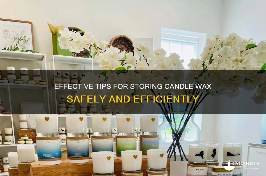 how to store candle wax