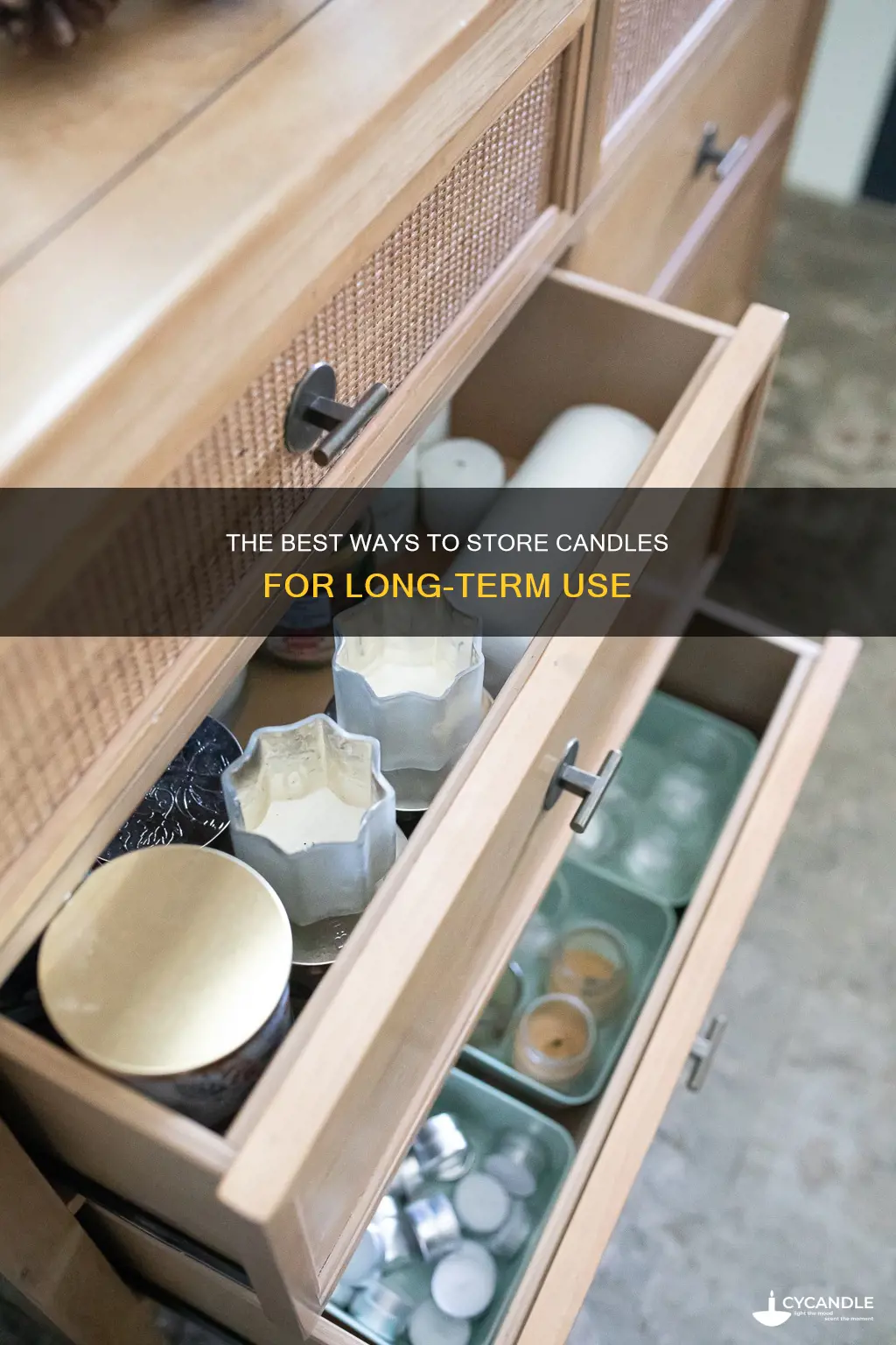 how to store candles for a year