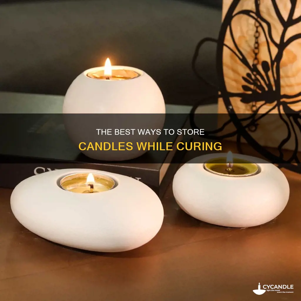 how to store candles while they cure