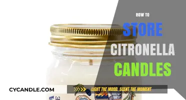 The Best Storage Methods for Citronella Candles