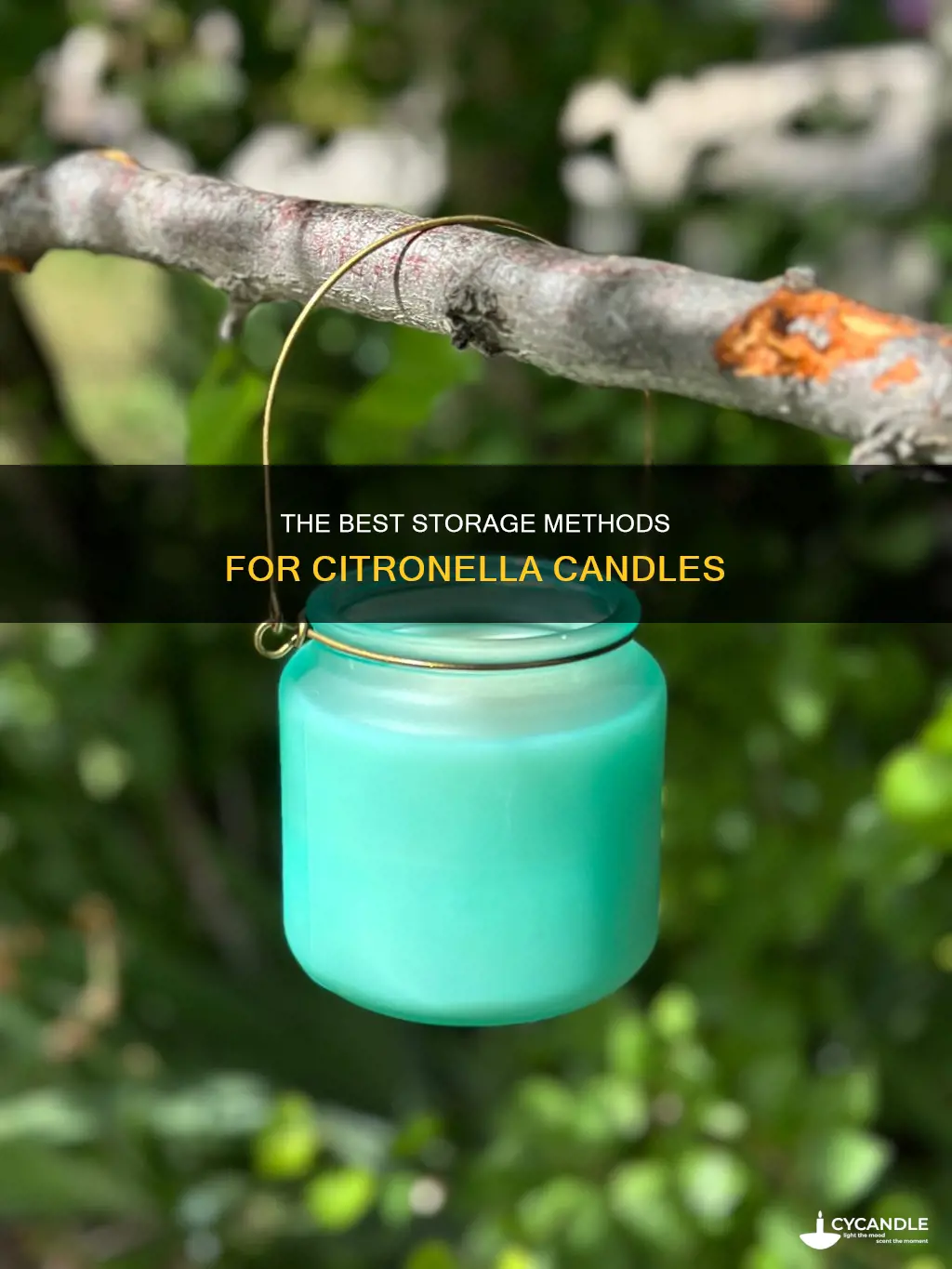 how to store citronella candles