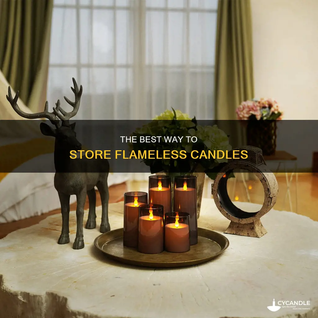 how to store flameless candles