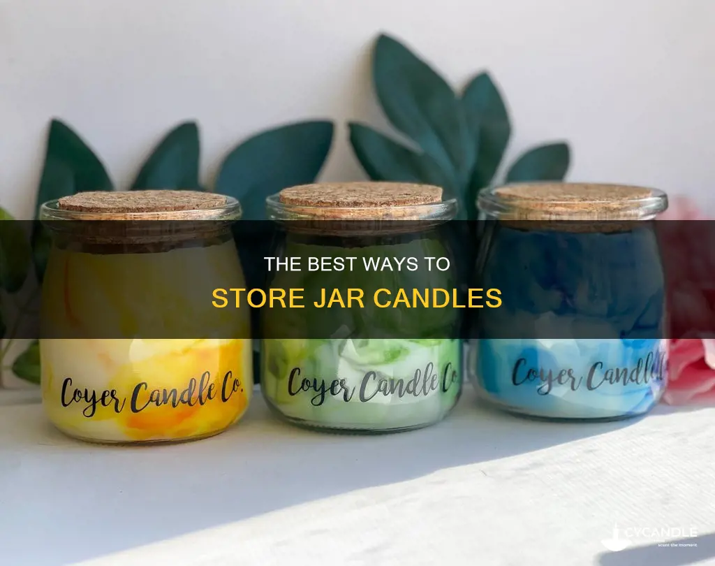 how to store jar candles