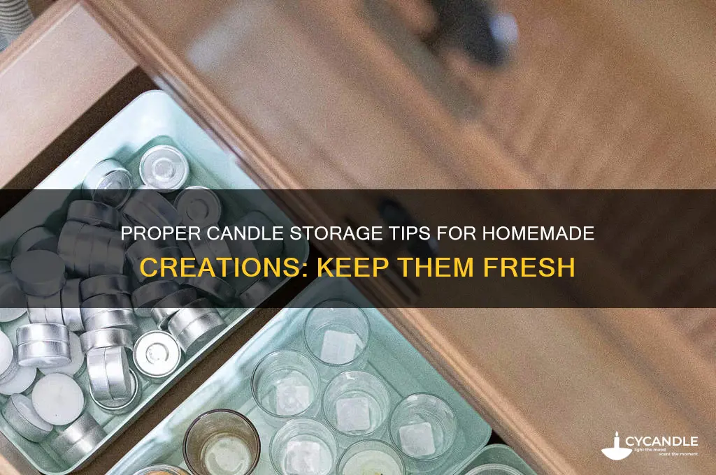 how to store my candles after i make them