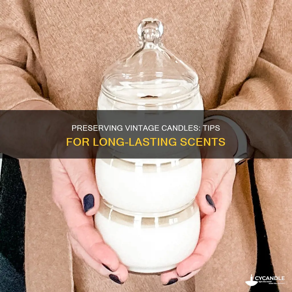 how to store vintage candles