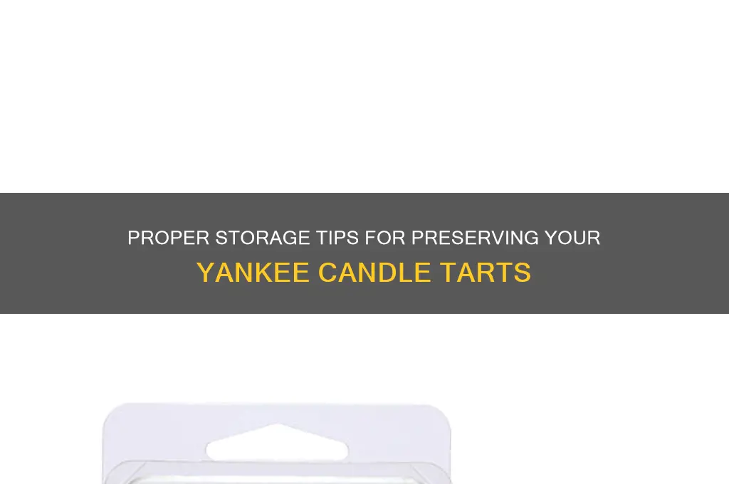 how to store yankee candle tarts