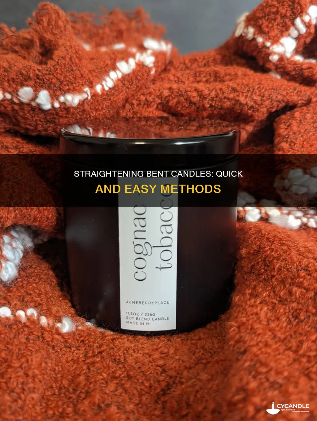 how to straighten a bent candle