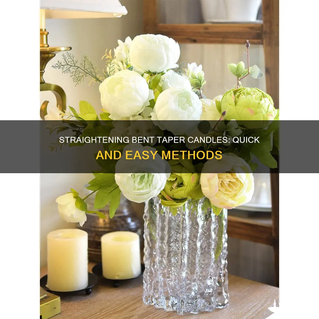 how to straighten bent taper candles