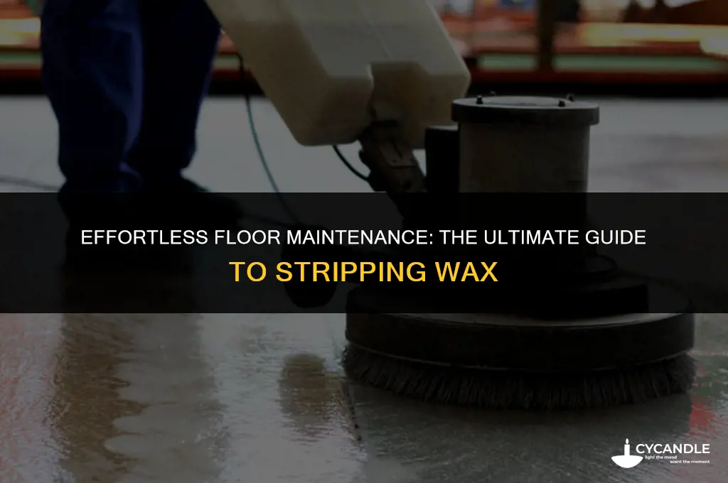 how to strip floor wax