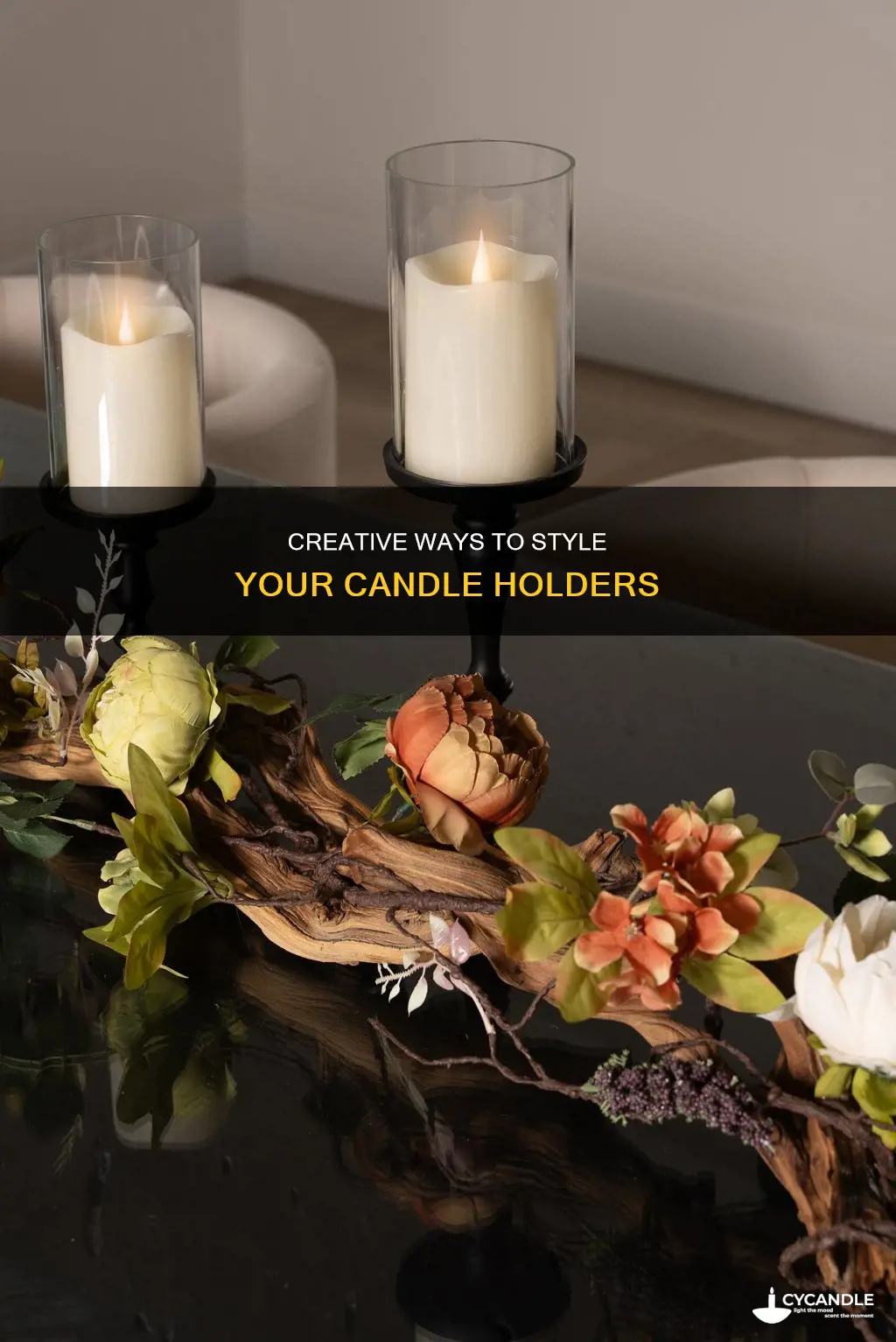 how to style candle holders