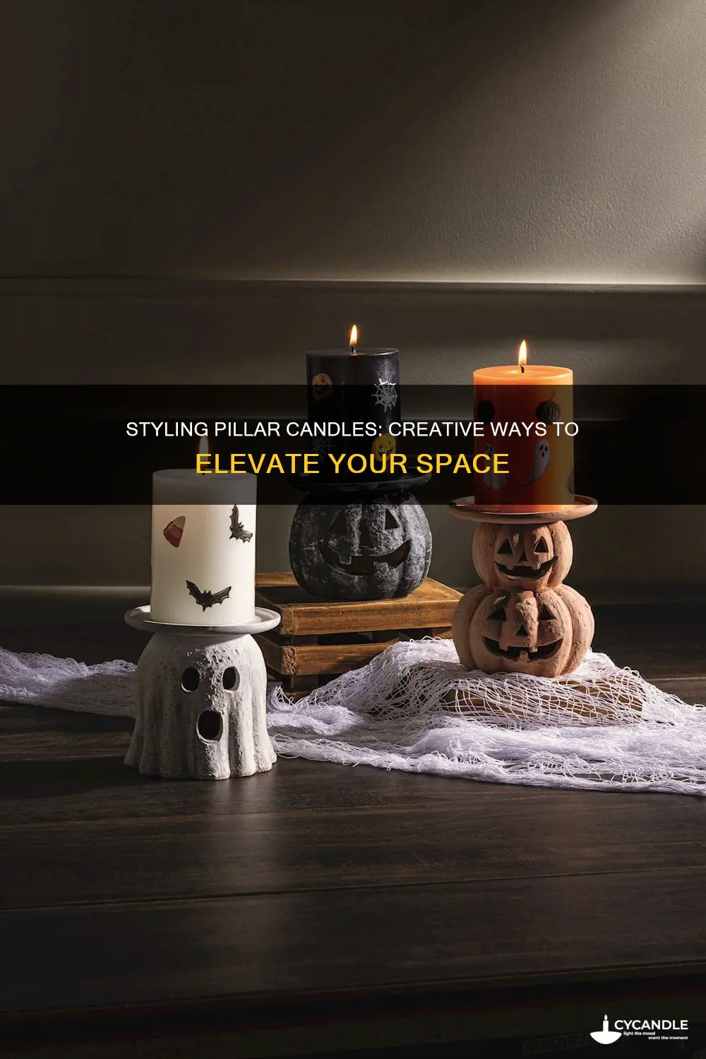 how to style pillar candles