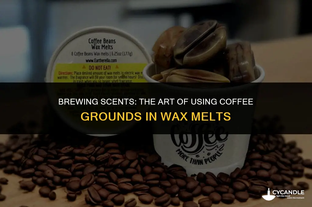 how to successfully use coffee grounds in wax melts
