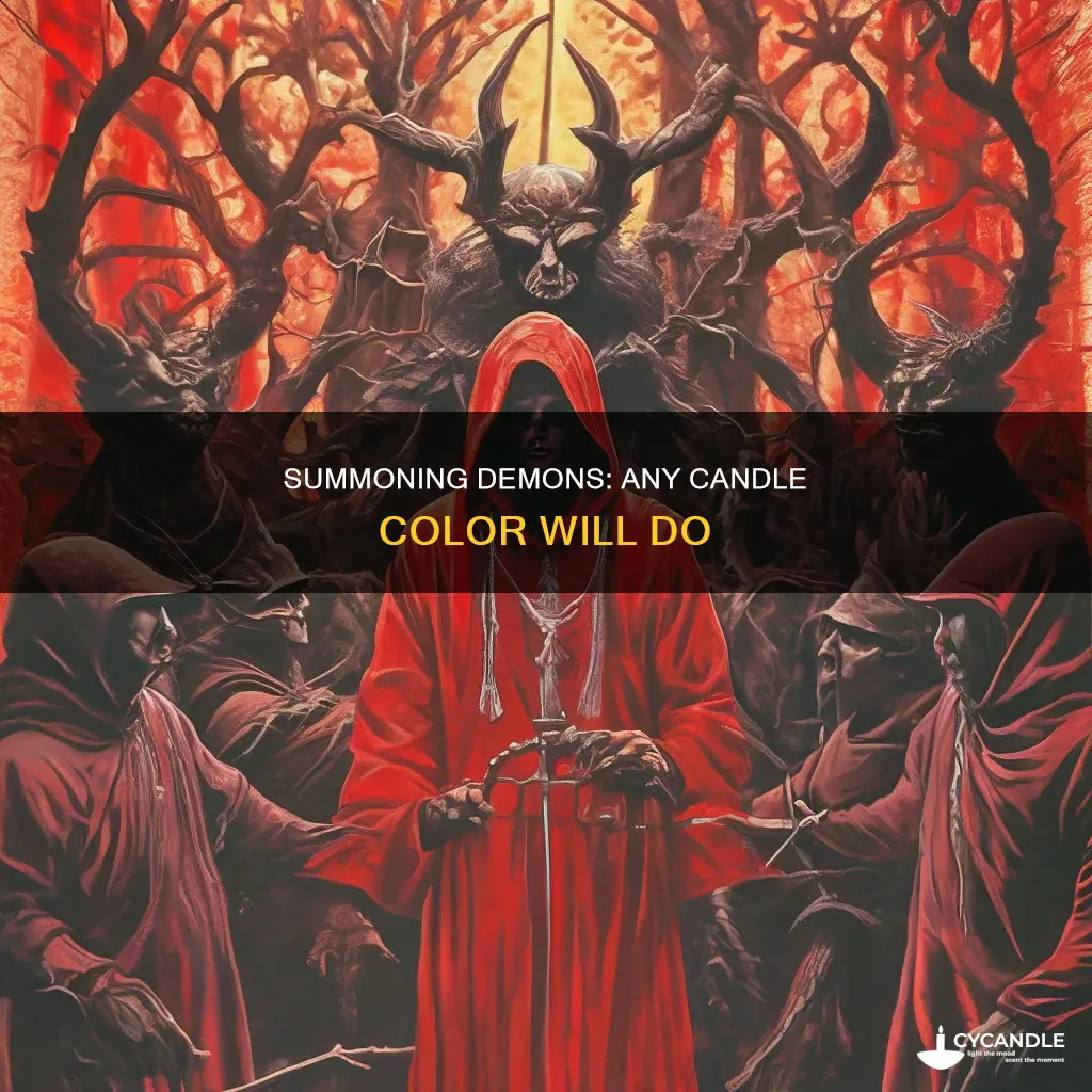 how to summon a demon with any color candle