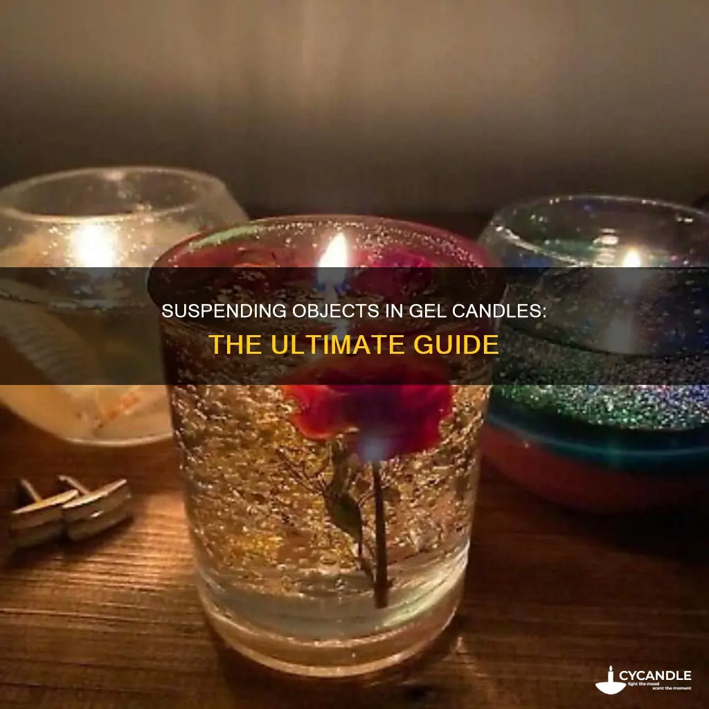 how to suspend things in gel candles