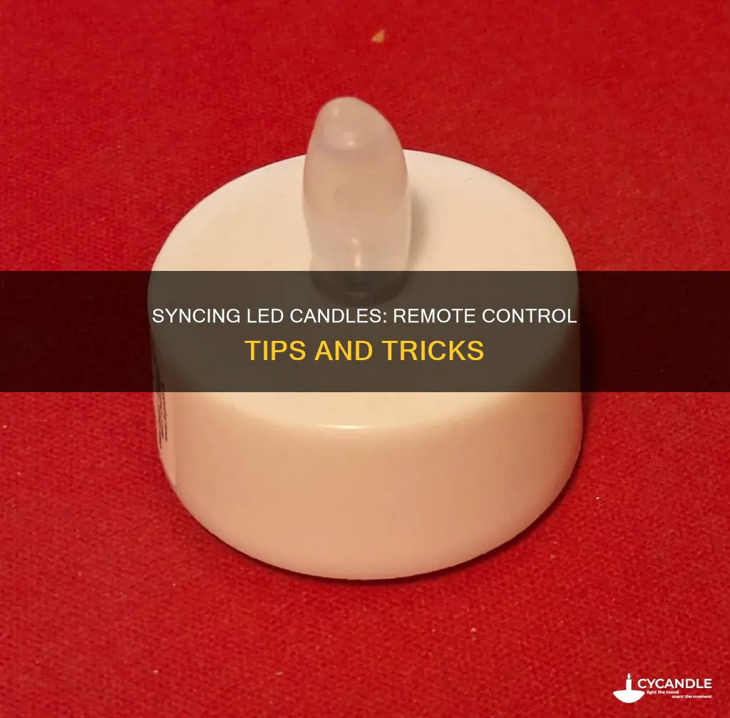 how to synchronize led candles with remote