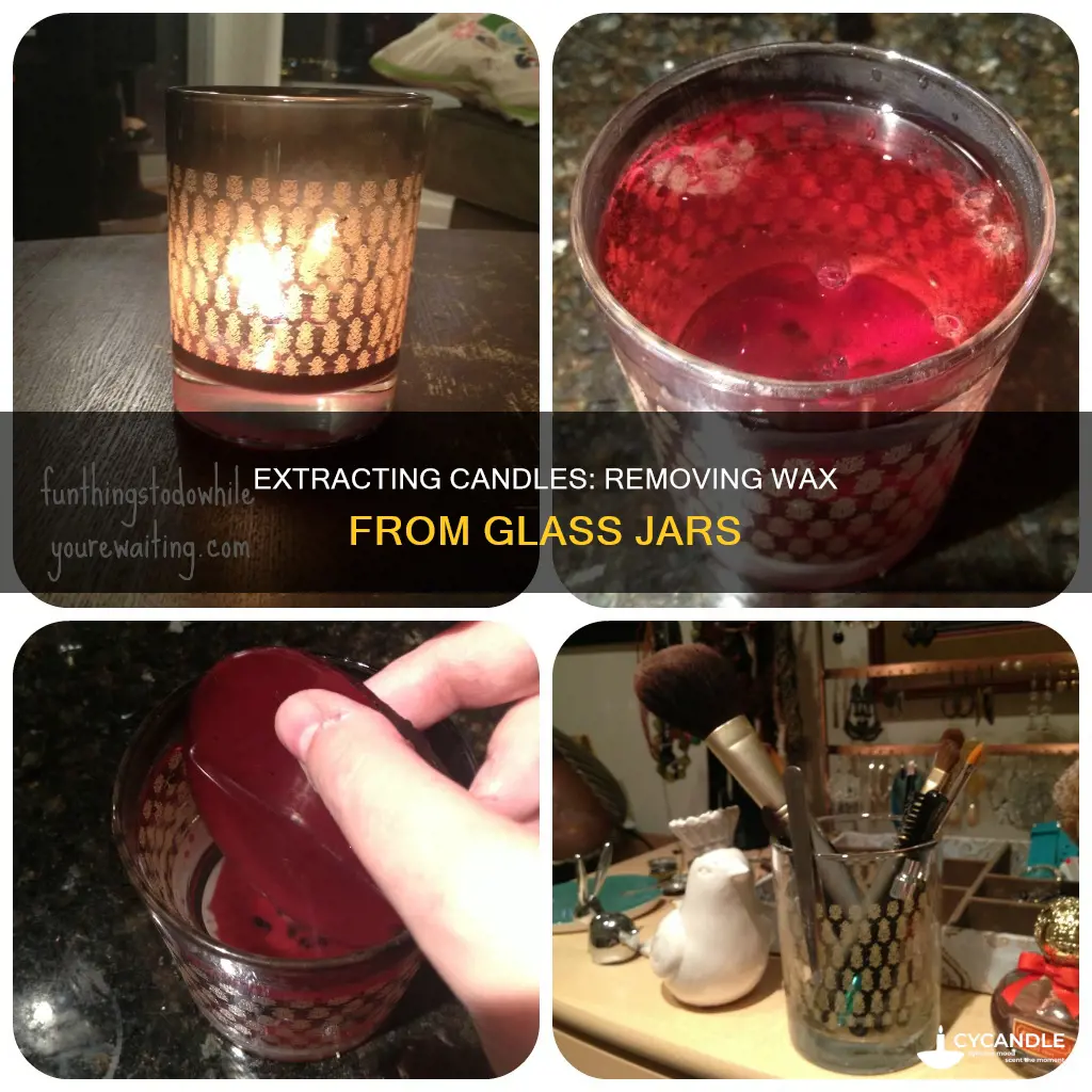 how to take a candle out of a glass jar