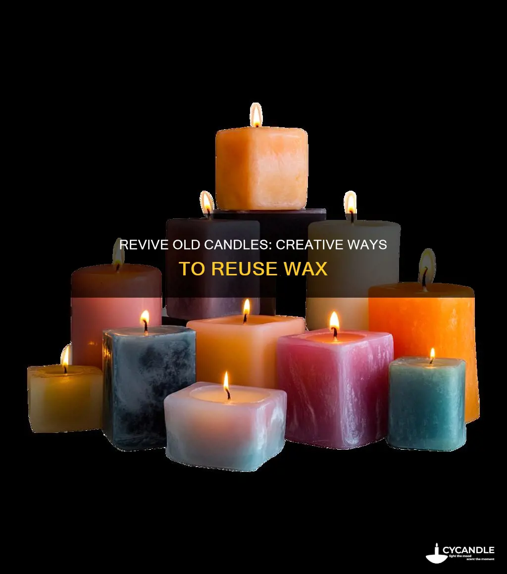 how to take an old candle and reuse