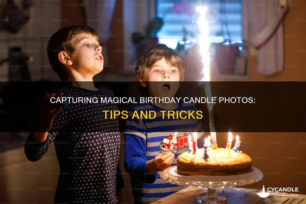 how to take birthday candle photos