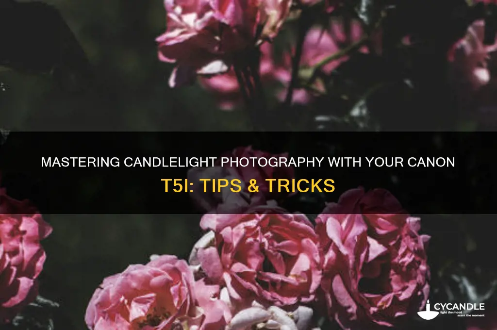 how to take candle light photography using a canon t5i